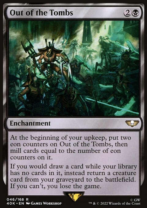 Out of the Tombs, Warhammer 40,000 Commander #46★, Magic: The Gathering card