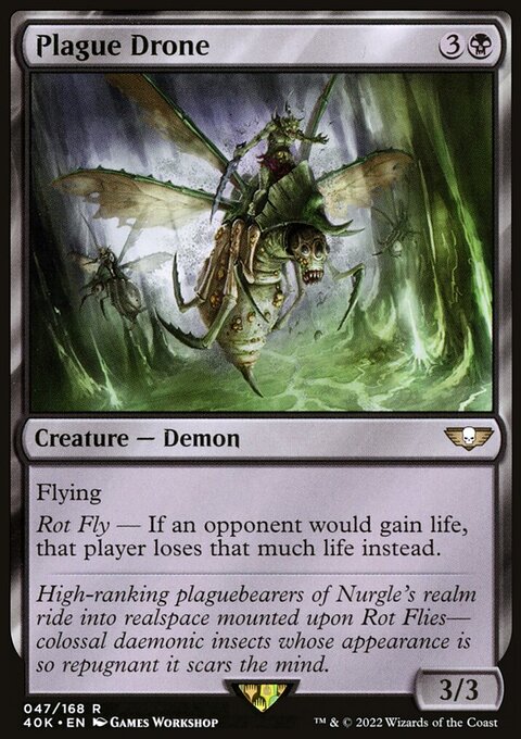 Plague Drone, Warhammer 40,000 Commander #47★, Magic: The Gathering card