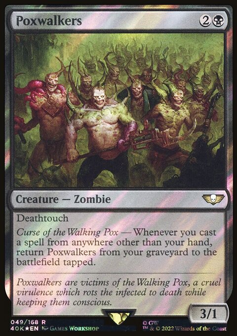 Poxwalkers, Warhammer 40,000 Commander #49, Magic: The Gathering card