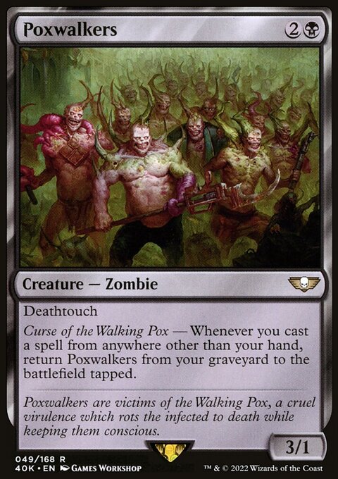 Poxwalkers, Warhammer 40,000 Commander #49★, Magic: The Gathering card