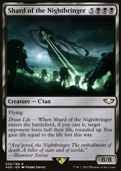 Shard of the Nightbringer, Warhammer 40,000 Commander #55, Magic: The Gathering card