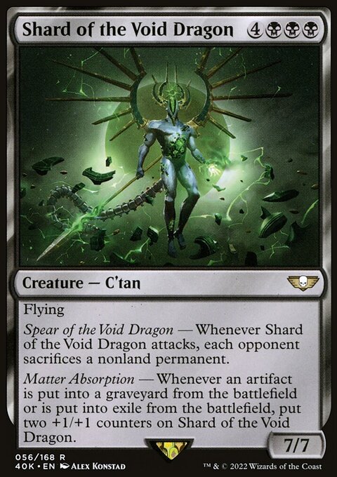 Shard of the Void Dragon, Warhammer 40,000 Commander #56★, Magic: The Gathering card