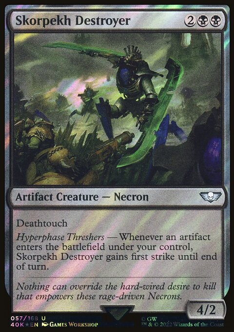Skorpekh Destroyer, Warhammer 40,000 Commander #57★, Magic: The Gathering card