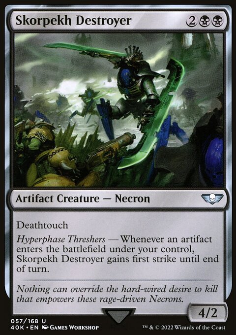 Skorpekh Destroyer, Warhammer 40,000 Commander #57, Magic: The Gathering card