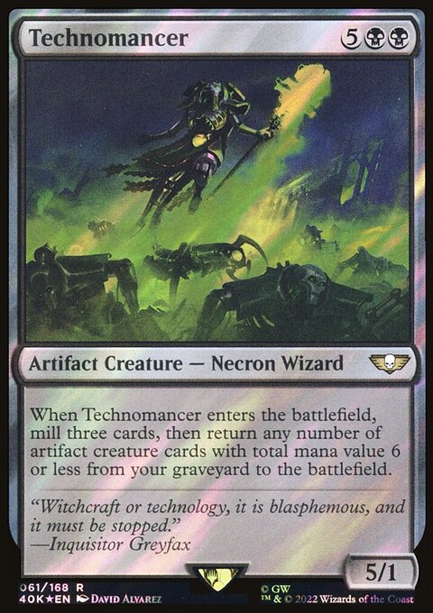 Technomancer, Warhammer 40,000 Commander #61★, Magic: The Gathering card