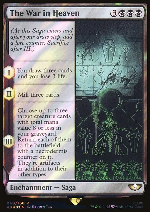 The War in Heaven, Warhammer 40,000 Commander #69, Magic: The Gathering card