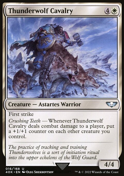 Thunderwolf Cavalry, Warhammer 40,000 Commander #16, Magic: The Gathering card