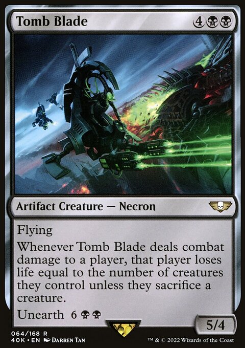 Tomb Blade, Warhammer 40,000 Commander #64, Magic: The Gathering card