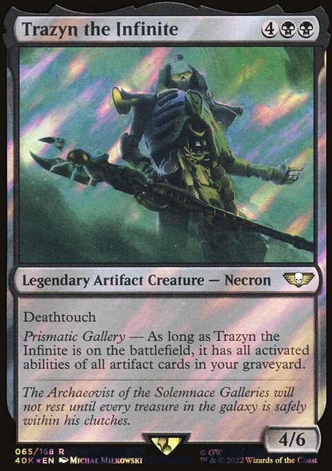 Trazyn the Infinite, Warhammer 40,000 Commander #65, Magic: The Gathering card