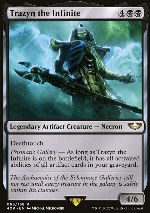Trazyn the Infinite, Warhammer 40,000 Commander #65★, Magic: The Gathering card