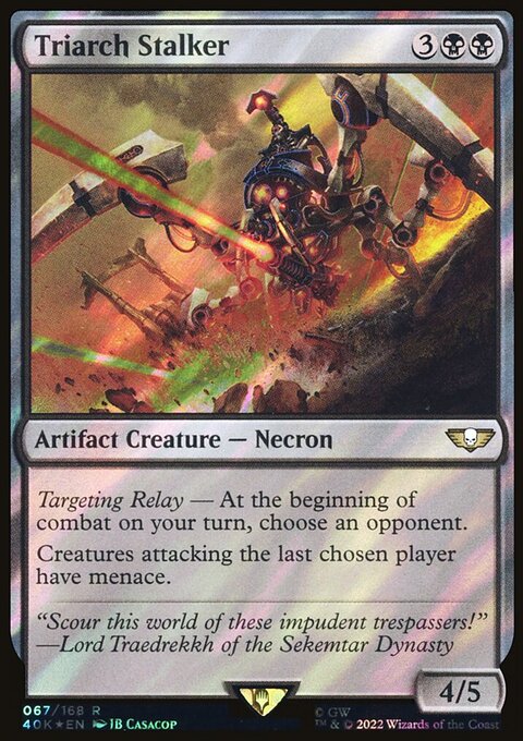 Triarch Stalker, Warhammer 40,000 Commander #67, Magic: The Gathering card
