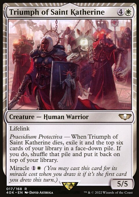 Triumph of Saint Katherine, Warhammer 40,000 Commander #17★, Magic: The Gathering card