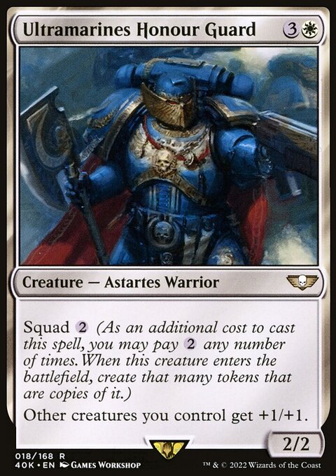 Ultramarines Honour Guard, Warhammer 40,000 Commander #18, Magic: The Gathering card