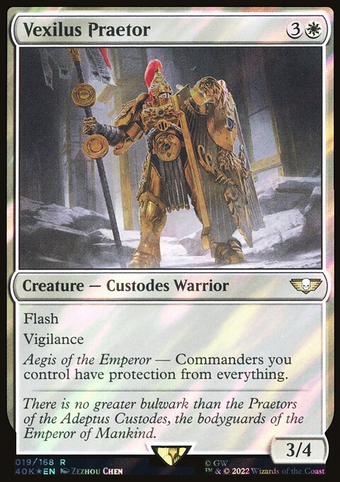 Vexilus Praetor, Warhammer 40,000 Commander #19, Magic: The Gathering card
