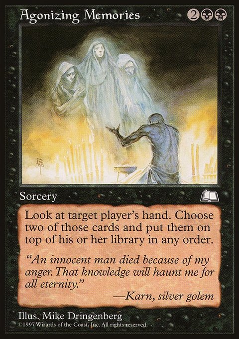 Agonizing Memories, Weatherlight #60, Magic: The Gathering card