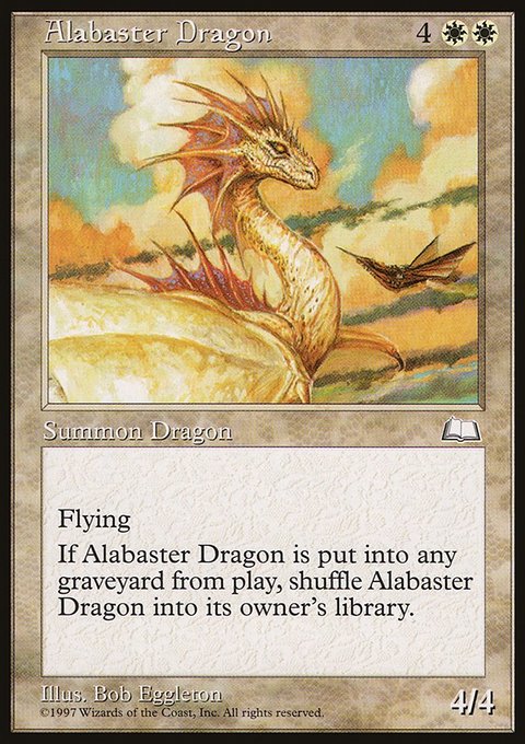 Alabaster Dragon, Weatherlight #2, Magic: The Gathering card