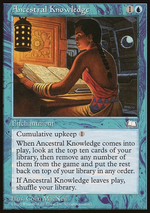 Ancestral Knowledge, Weatherlight #32, Magic: The Gathering card