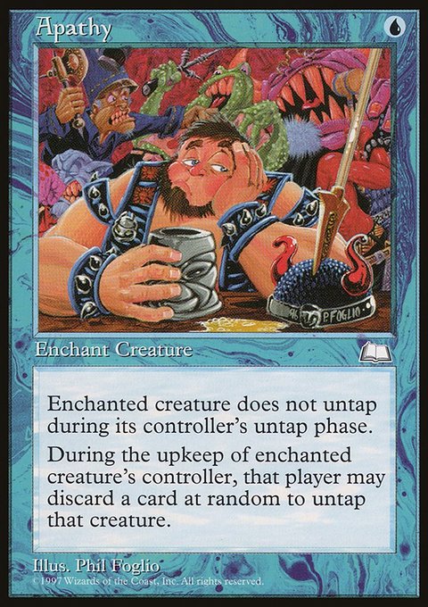 Apathy, Weatherlight #33, Magic: The Gathering card