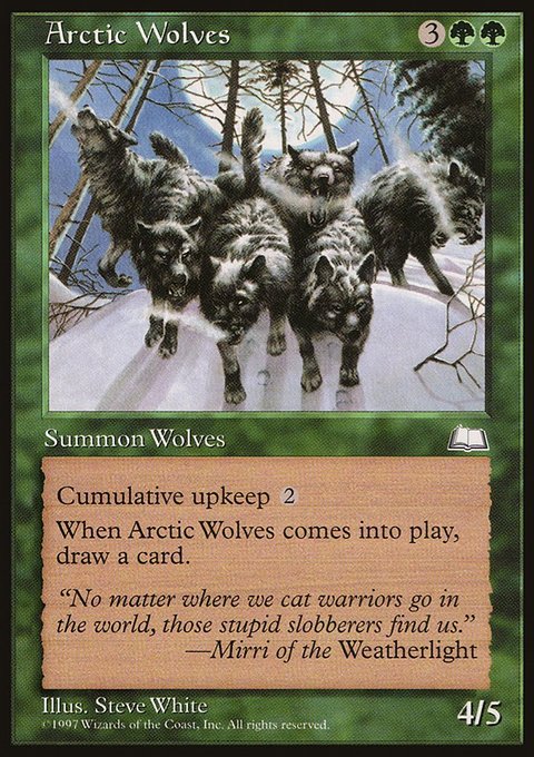 Arctic Wolves, Weatherlight #118, Magic: The Gathering card