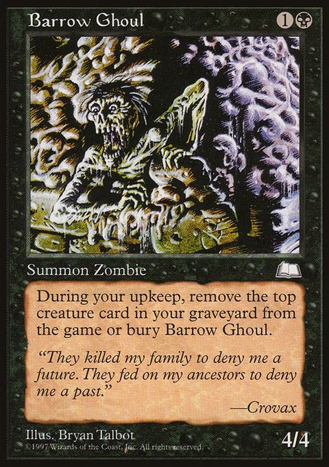 Barrow Ghoul, Weatherlight #61, Magic: The Gathering card