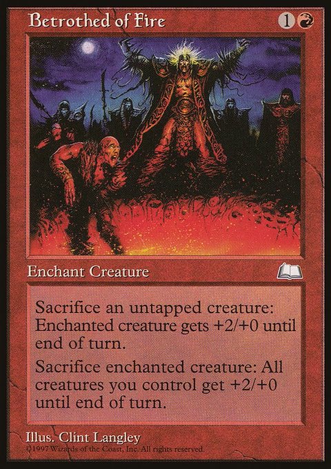 Betrothed of Fire, Weatherlight #89, Magic: The Gathering card