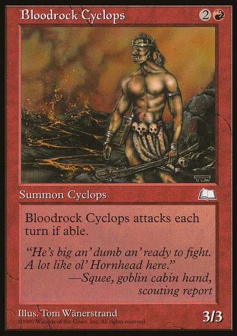 Bloodrock Cyclops, Weatherlight #90, Magic: The Gathering card