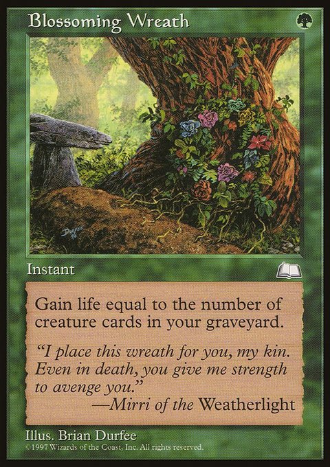 Blossoming Wreath, Weatherlight #120, Magic: The Gathering card