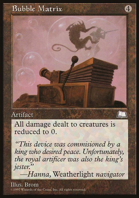 Bubble Matrix, Weatherlight #146, Magic: The Gathering card