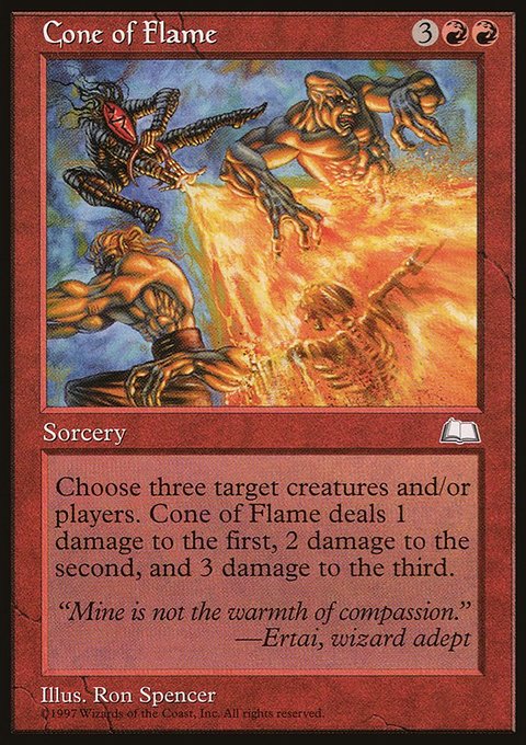 Cone of Flame, Weatherlight #95, Magic: The Gathering card