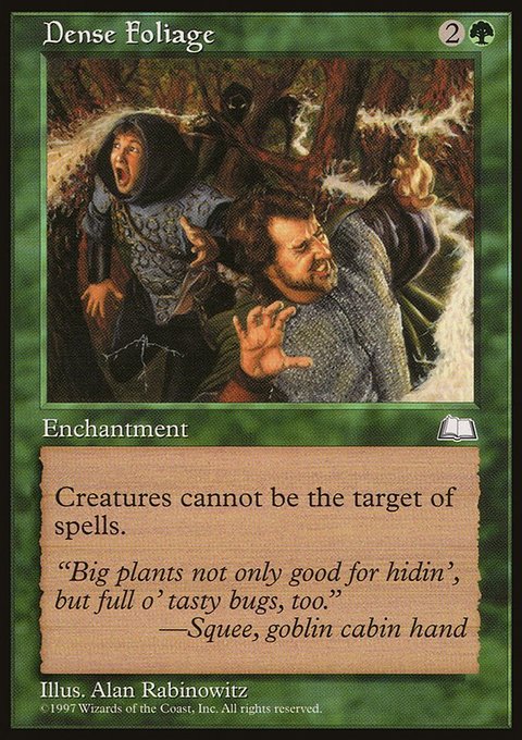 Dense Foliage, Weatherlight #124, Magic: The Gathering card