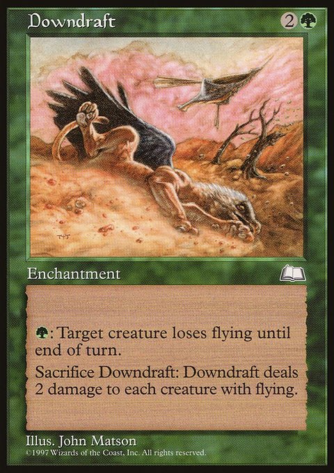 Downdraft, Weatherlight #125, Magic: The Gathering card