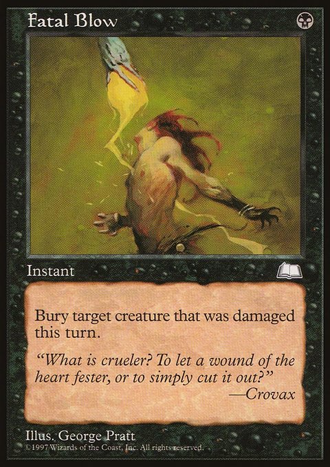 Fatal Blow, Weatherlight #67, Magic: The Gathering card