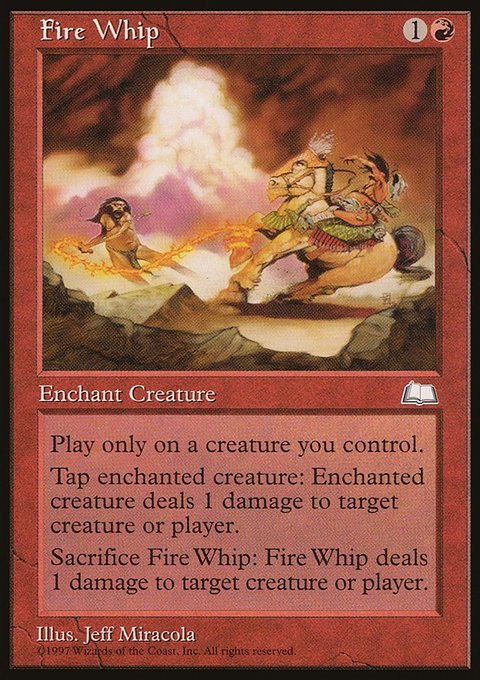 Fire Whip, Weatherlight #100, Magic: The Gathering card