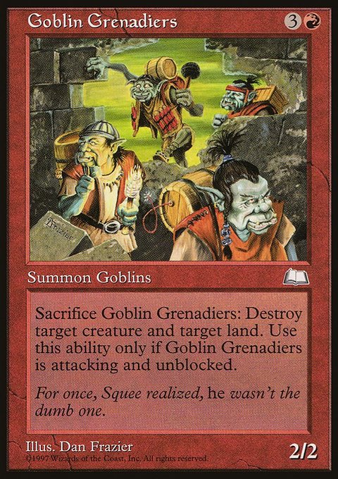 Goblin Grenadiers, Weatherlight #104, Magic: The Gathering card