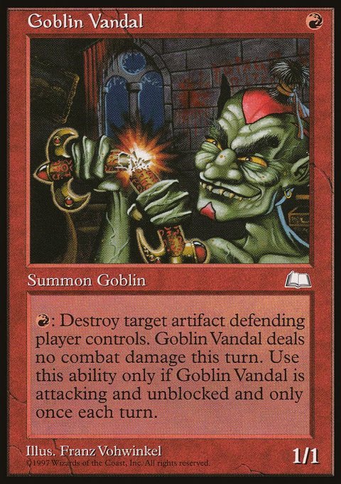 Goblin Vandal, Weatherlight #105, Magic: The Gathering card