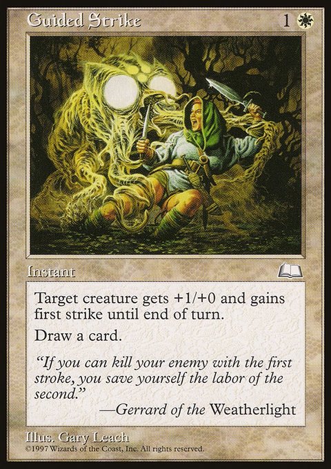 Guided Strike, Weatherlight #16, Magic: The Gathering card