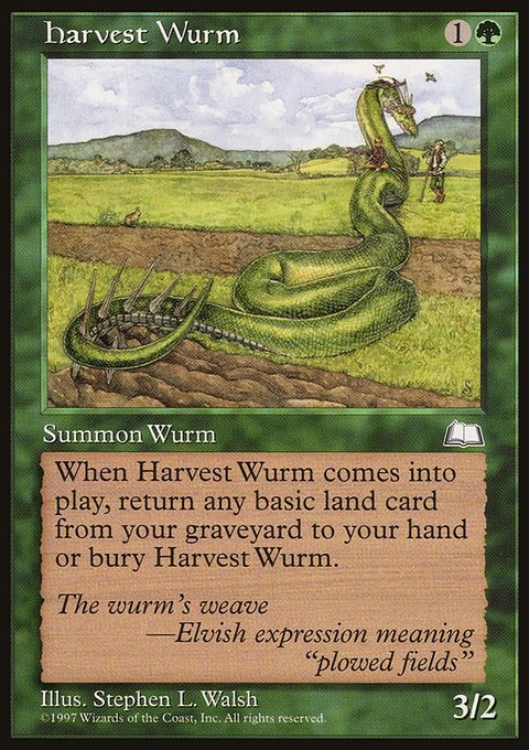 Harvest Wurm, Weatherlight #130, Magic: The Gathering card