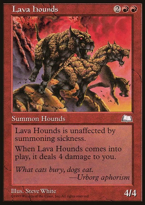 Lava Hounds, Weatherlight #109, Magic: The Gathering card