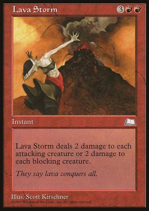Lava Storm, Weatherlight #110, Magic: The Gathering card