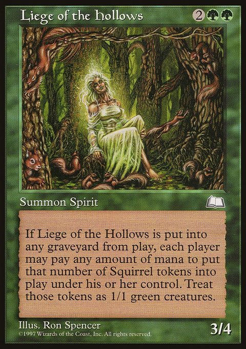 Liege of the Hollows, Weatherlight #131, Magic: The Gathering card