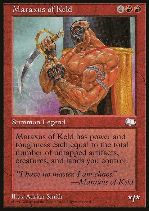 Maraxus of Keld, Weatherlight #111, Magic: The Gathering card