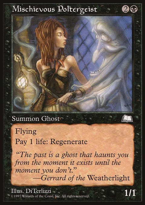 Mischievous Poltergeist, Weatherlight #74, Magic: The Gathering card