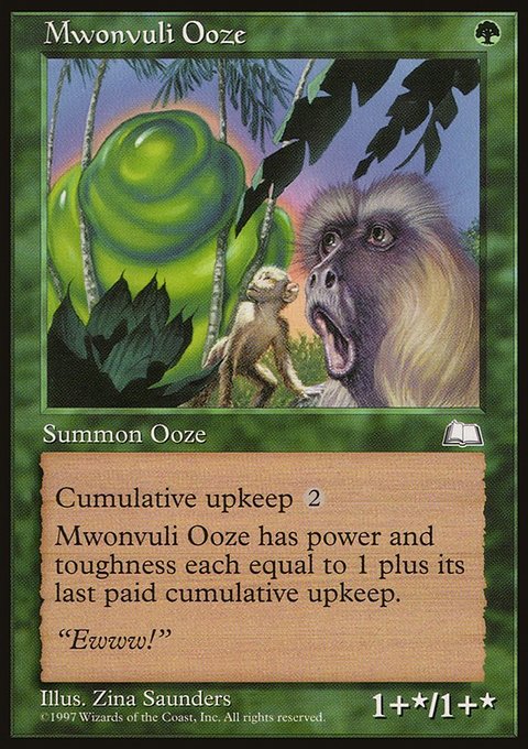 Mwonvuli Ooze, Weatherlight #135, Magic: The Gathering card
