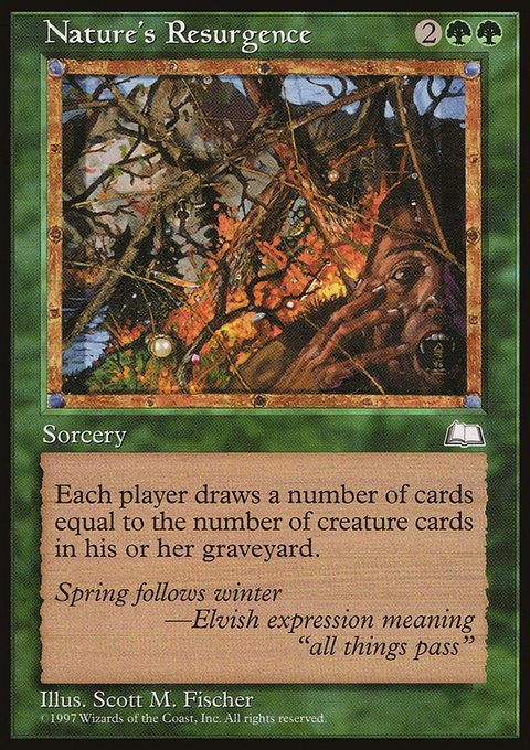 Nature's Resurgence, Weatherlight #137, Magic: The Gathering card