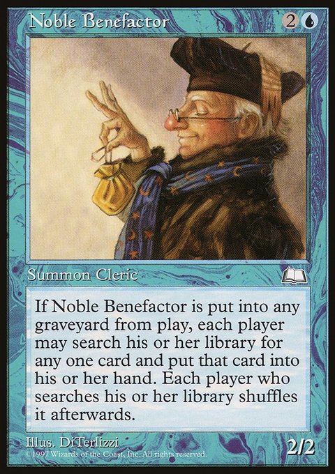 Noble Benefactor, Weatherlight #44, Magic: The Gathering card