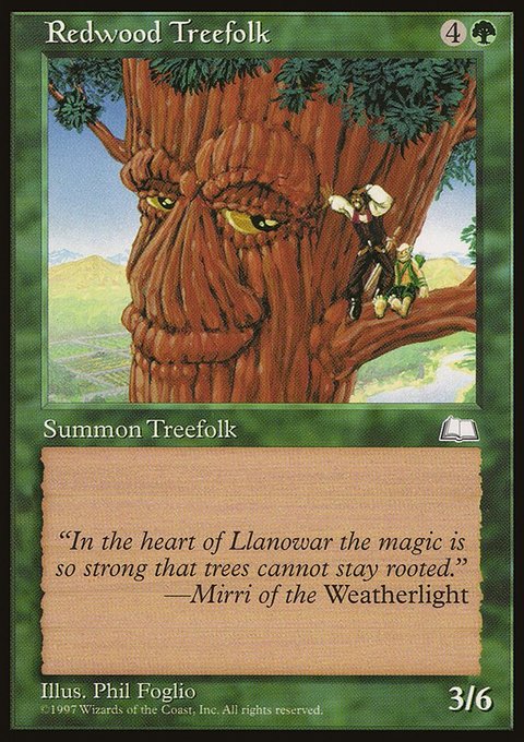 Redwood Treefolk, Weatherlight #138, Magic: The Gathering card