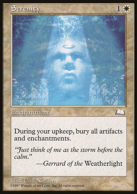 Serenity, Weatherlight #24, Magic: The Gathering card