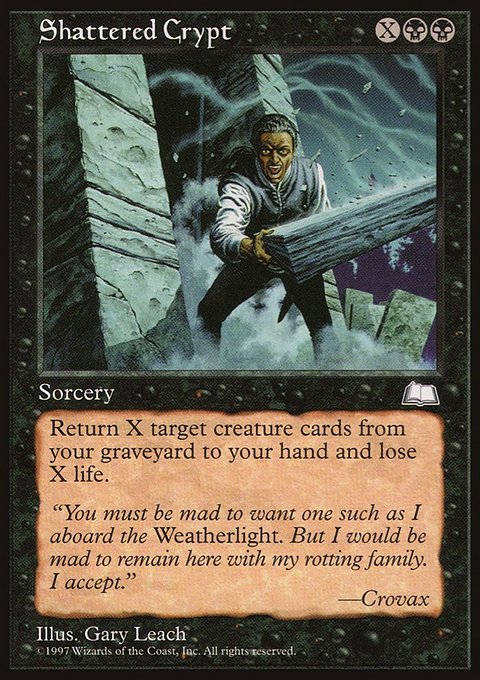 Shattered Crypt, Weatherlight #80, Magic: The Gathering card