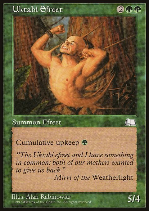 Uktabi Efreet, Weatherlight #143, Magic: The Gathering card