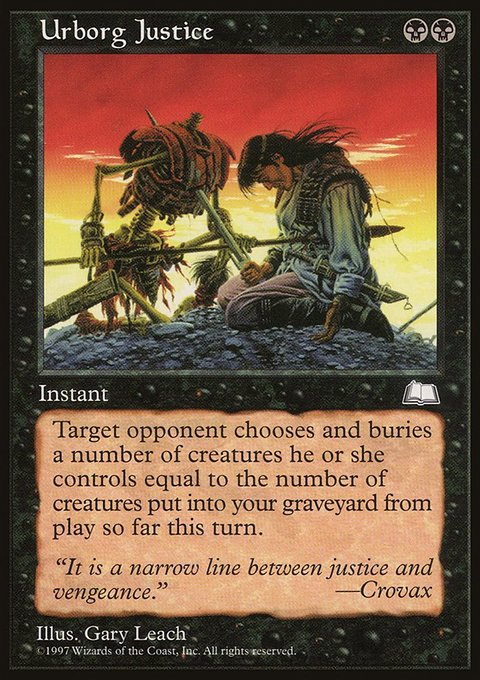 Urborg Justice, Weatherlight #84, Magic: The Gathering card